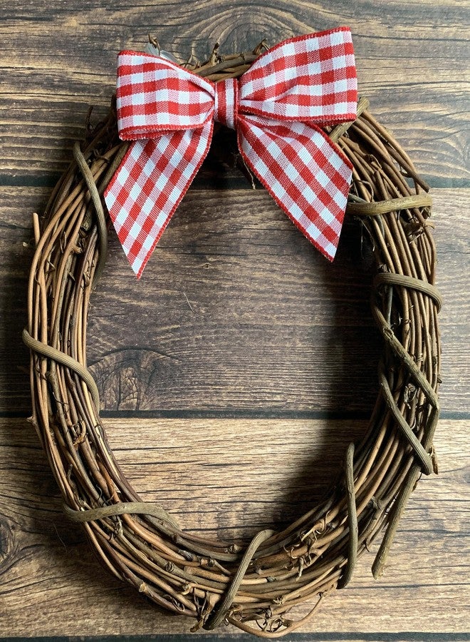 GiftWrap Etc. Red White Gingham Pre-Tied Bows - 3" Wide, Set of 12, Christmas, Buffalo Check Ribbons, Plaid Gift Basket Decor, Wedding Embellishments, Party Favors, Birthday Decorations - Image 3